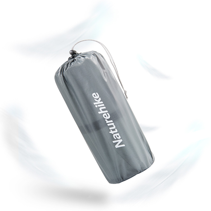 Naturehike ultralehká nafukovací karimatka NKTR Air R-value 5,8 – mumie M 183 × 58 cm – stříbrná